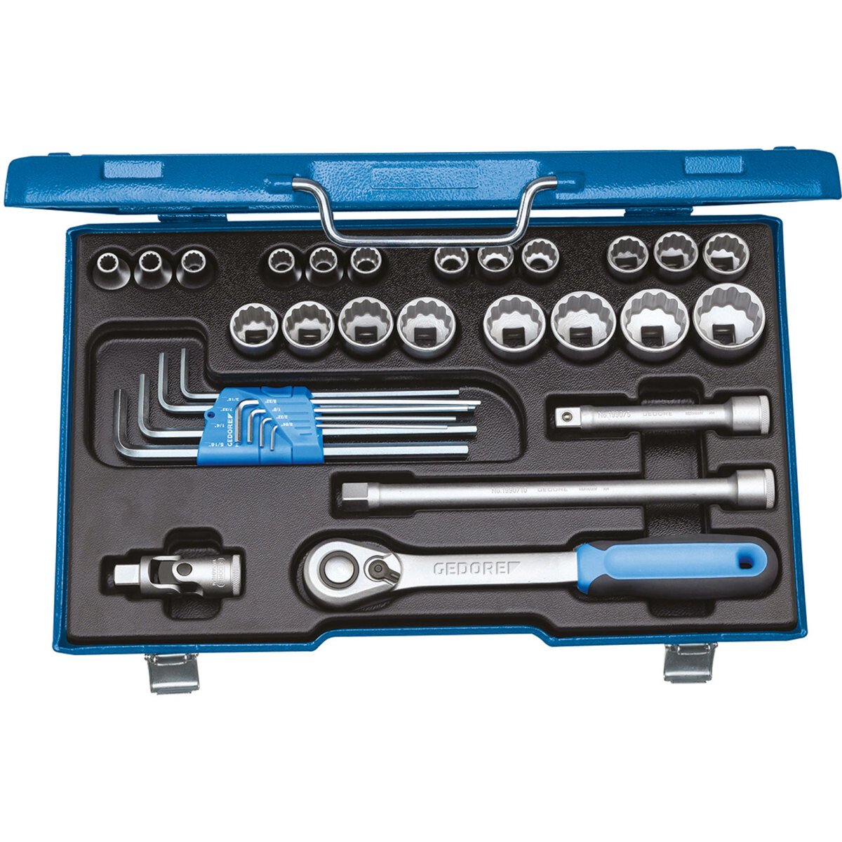Gedore 2546027 Socket Set  24 Piece 1/2" Drive D 19 WAU-20