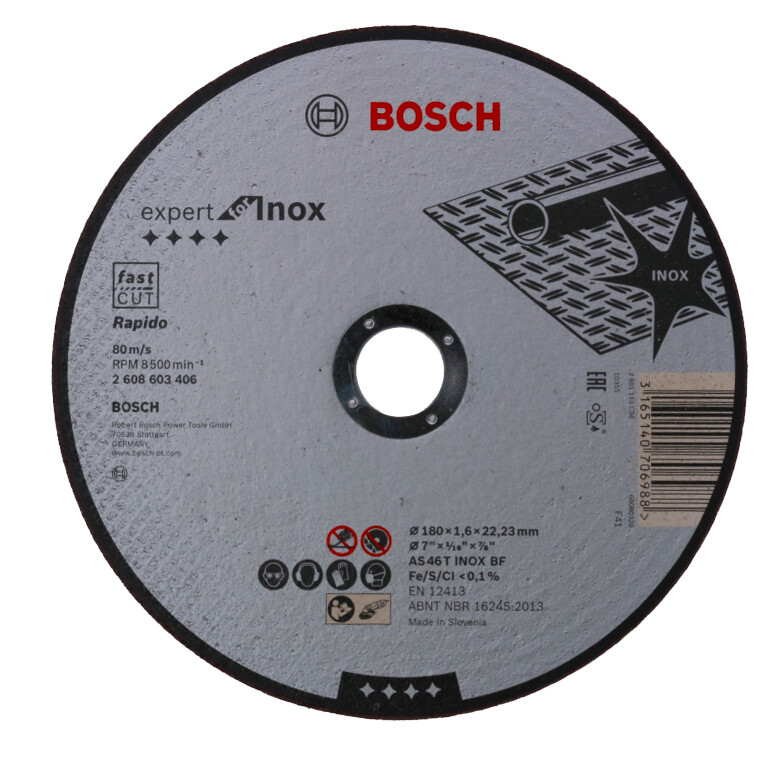 Bosch PRO 2608603406 Expert For Inox - Rapido Straight Cutting Disc As ...