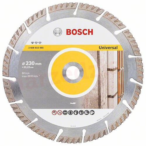 Bosch PRO 2608615065 Standard Universal High-Speed 230mm Diamond Cutting Disc for Angle Grinders