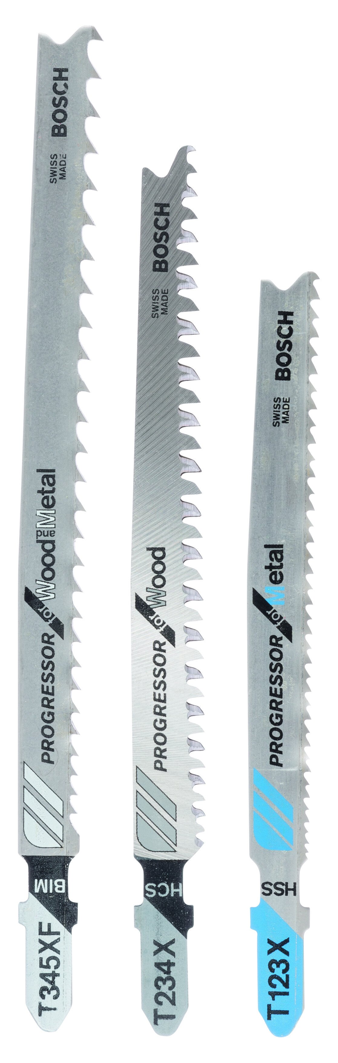 Bosch 2607010515 Jigsaw blades 3 blade assortment for wood, plastic and metal