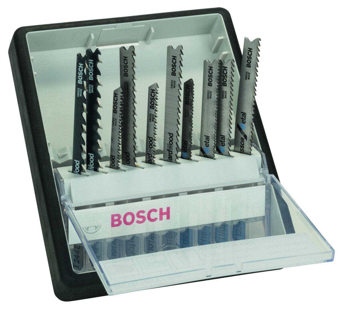 Bosch 2607010542 10-piece Robust Line jigsaw blade set Wood and Metal T-shank