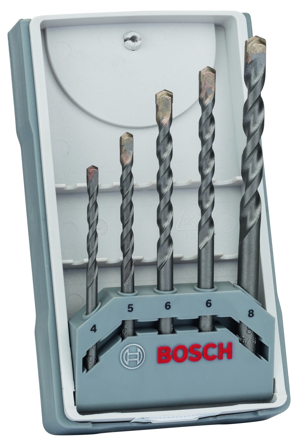 Bosch 2607017080 5-Piece Cyl-3 Concrete Drill Bit Set 4; 5; 6; 6; 8mm (1 Pack Of 5)