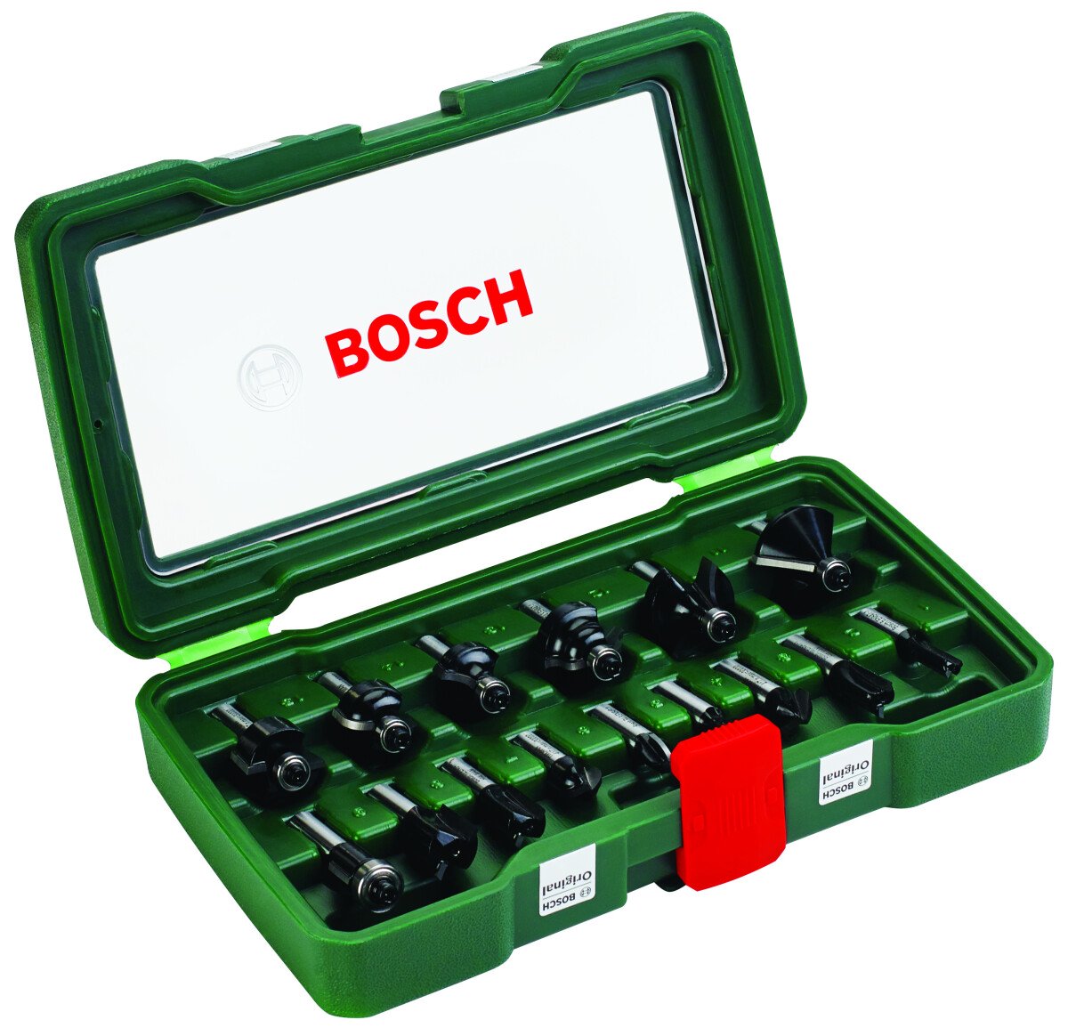 Bosch 2607019469 15-Piece Tc Router Bit Set (8mm Shank) (1 Pack Of 15)