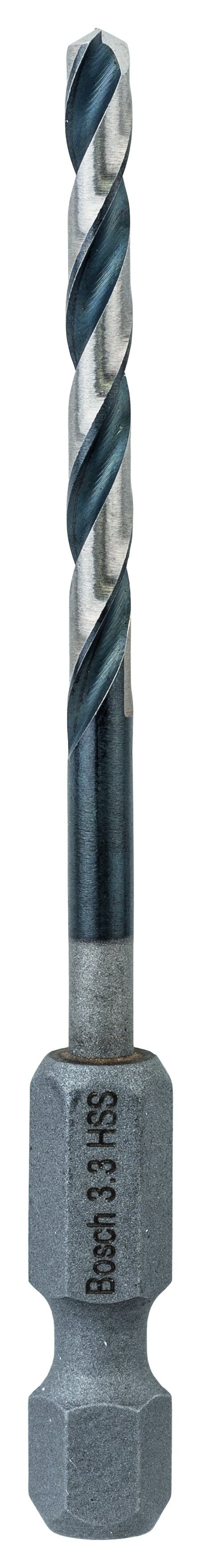 Bosch 2608577050 Hss Hex-Shank Twist Drill Bit 3.3mm 3.3 X 36 X 75 (5 Packs Of 1)