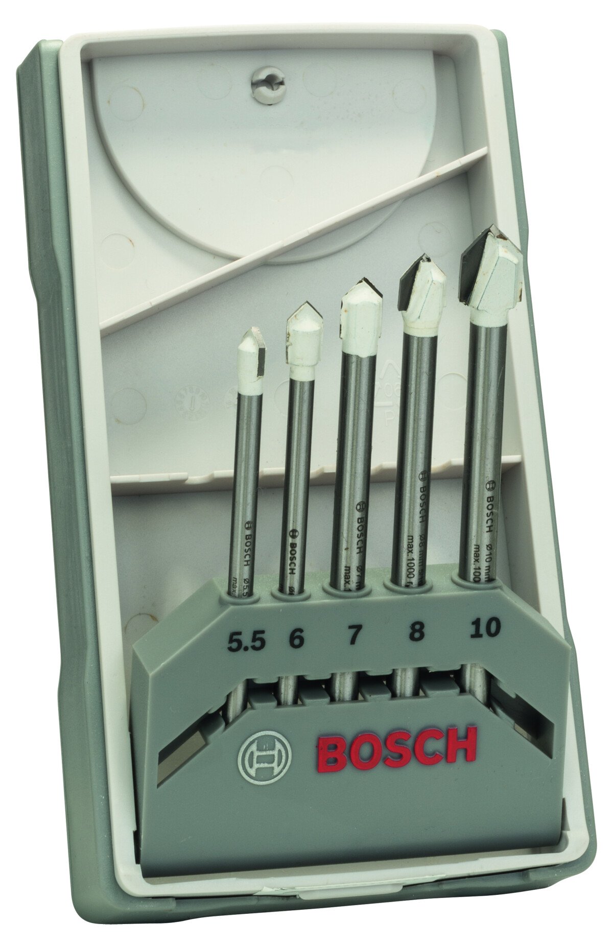 Bosch 2608587170 5-Piece Cyl-9 Ceramic Tile Drill Bit Set 5,5; 6,0; 7,0; 8,0; 10,0mm (1 Pack Of 5)