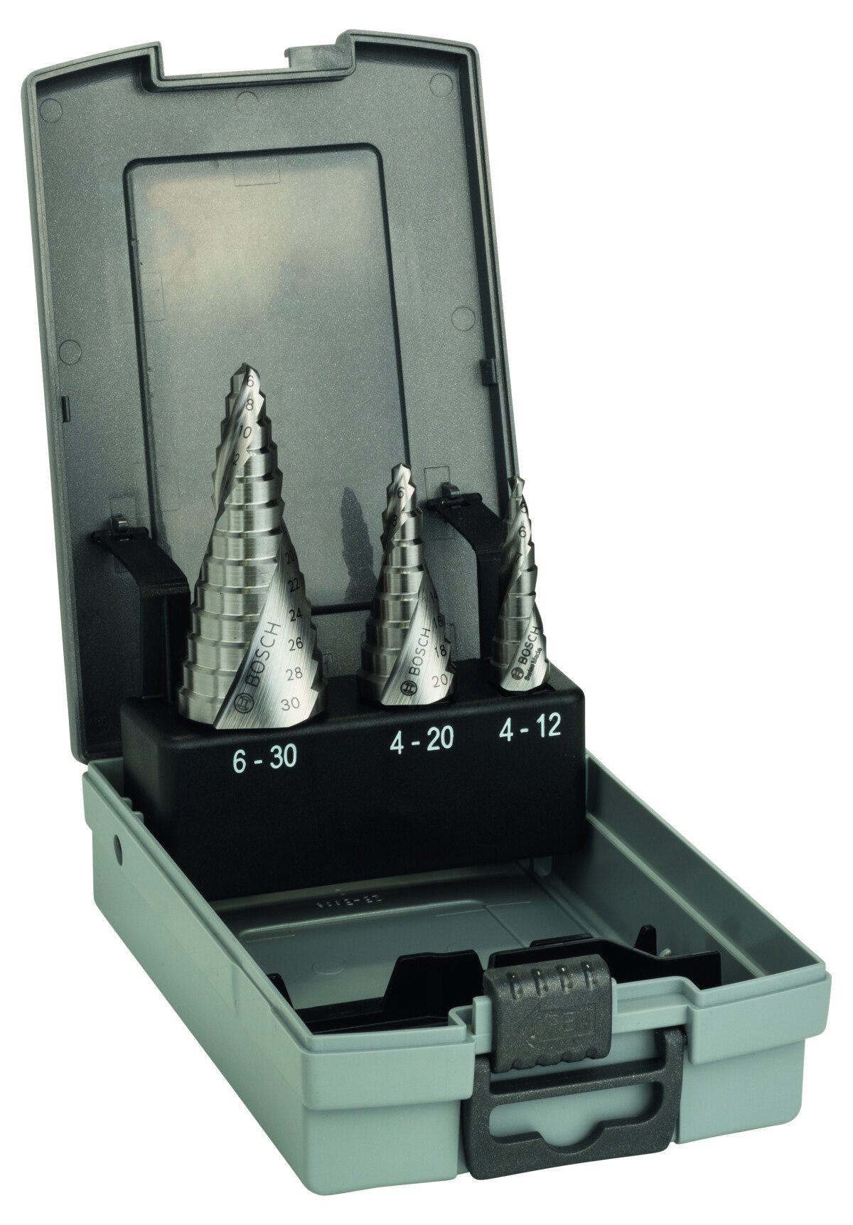 Bosch 2608587426 3-Piece Hss Step Drill Bit Set 4-12; 4-20; 6-30mm (1 Pack Of 1)