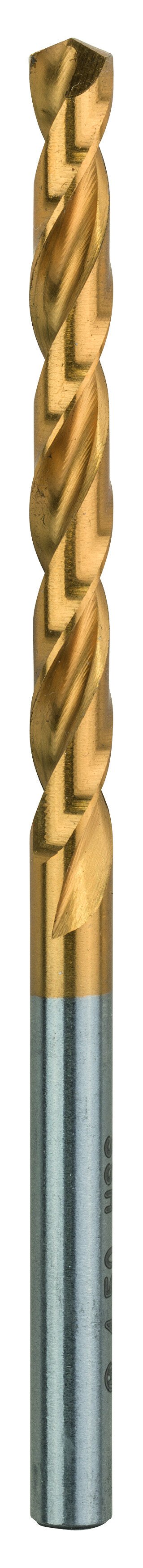 Bosch 2608596696 Metal Drill Bits HSS-TiN, DIN 338. 4.5 x 47 x 80mm