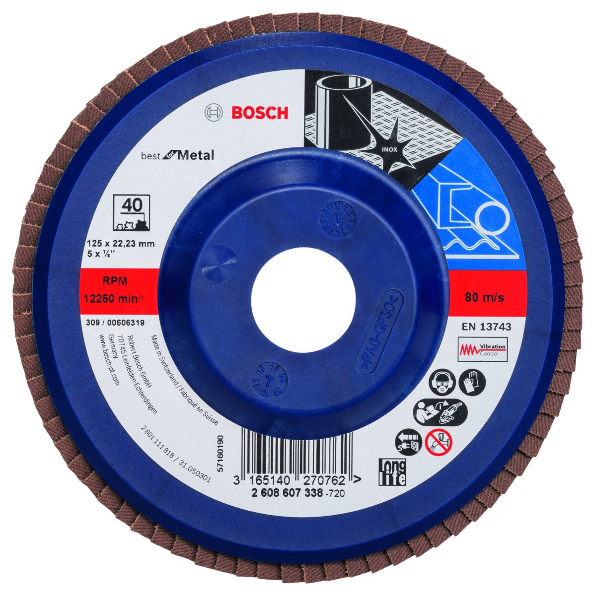 Bosch PRO 2608607323 Highly tear-resistant cotton fabric (type YX).
