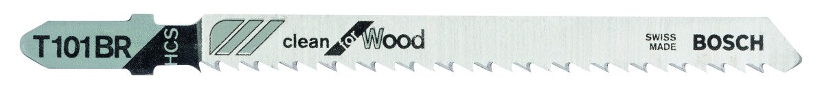Bosch T101BR 2608630014 Pack of 5 Jigsaw Blades - Clean for Wood
