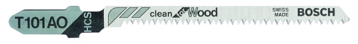 Bosch 2608630031 (T101AO) Jigsaw Blade Pack of 5 Clean for Wood T101AO
