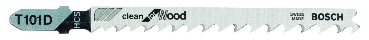 Bosch T101D 2608630032 Jigsaw Blade Clean for Wood - Pack of 5