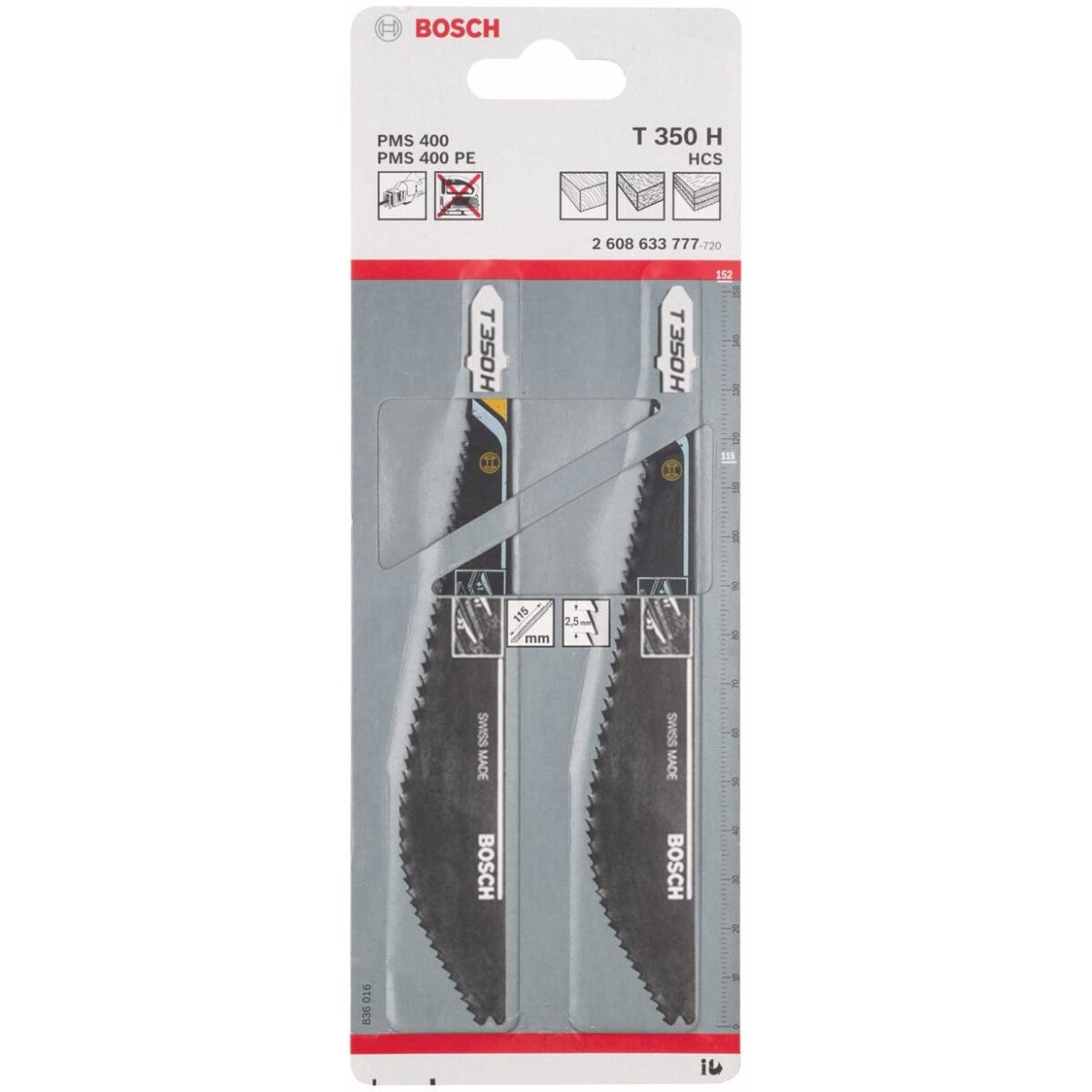 Bosch 2608633777 Multisaw blade T350 H/HCS side set and milled (10 Packs of 2)