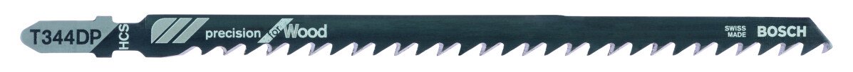 Bosch 2608633A36 (T344DP) Jigsaw Blade Pack of 5 Precision for Wood T344DP