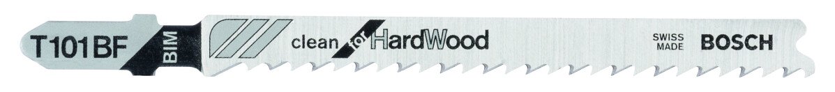 Bosch PRO 2608634988 Jigsaw Blade T 101 Bf Clean For Hard Wood (1 Pack Of 25)