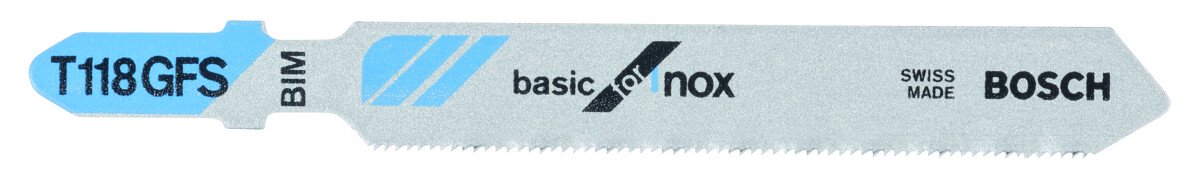 Bosch PRO T118GFS Stainless Steel Jigsaw Blade (Pk 5)