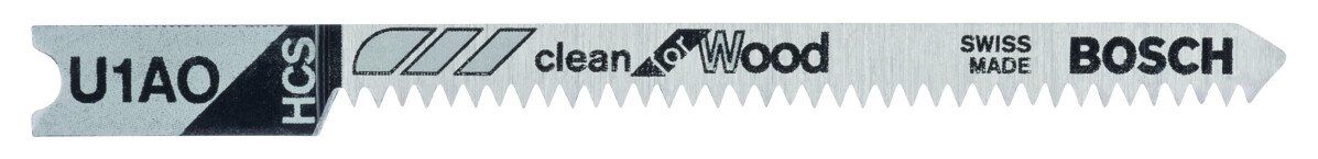 Bosch 2608637724 Jigsaw Blade Pack of 3 Clean for Wood U1AO