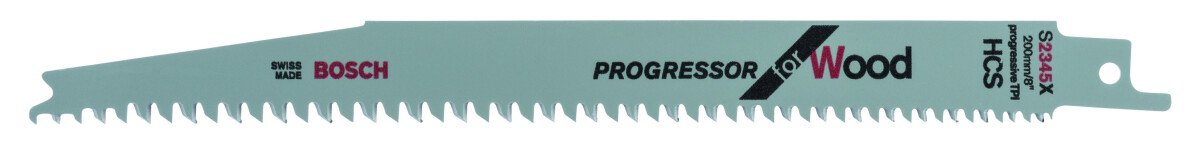 Bosch 2608650463 Reciprocating Saw Blade S 2345 X Progressor For Wood (1 Pack Of 25)