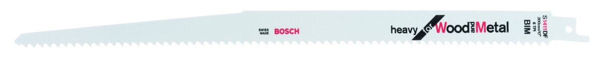 Bosch 2608654763 Sabre saw blade Pack of 5 heavy for wood and metal S1411DF