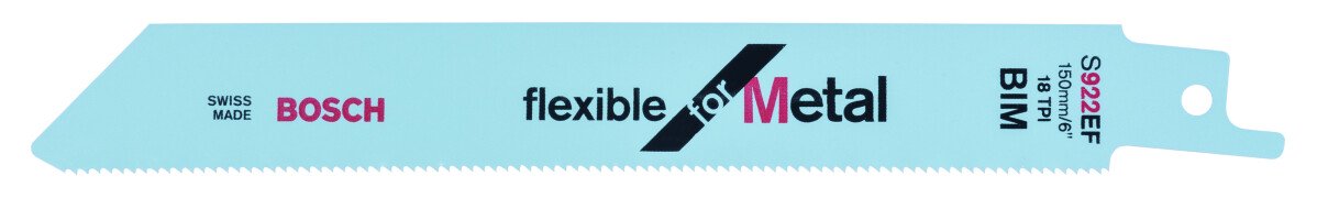 Bosch 2608656015 Sabre saw blade Pack of 5 flexible for metal S922EF
