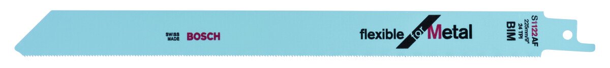 Bosch 2608656018 Sabre saw blade Pack of 5 flexible for metal S1122AF