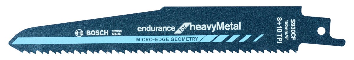 Bosch PRO S930CF 2608657527 Reciprocating Saw Blade Endurance For Heavy Metal (Packs Of 5)