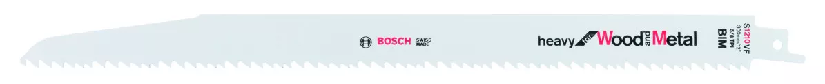 Bosch PRO 2608657612 Reciprocating Saw Blade S 1210 Vf Heavy For Wood And Metal (5 Packs Of 5)
