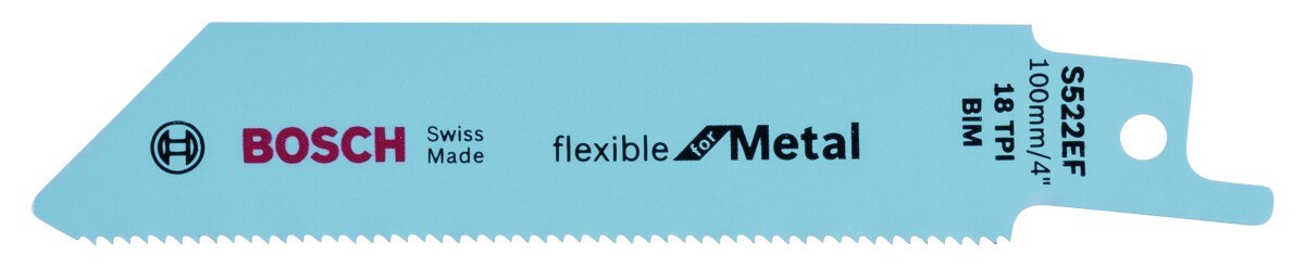 Bosch 2608657721 Reciprocating Saw Blade S 522 Ef Flexible For Metal (5 Packs Of 2)