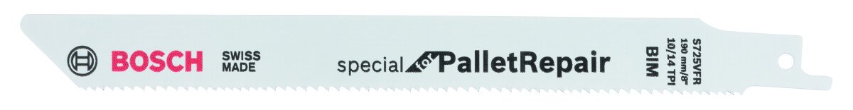 Bosch PRO 2608658033 Reciprocating Saw Blade S 725 Vfr Special For Pallet Repair (5 Packs Of 1)