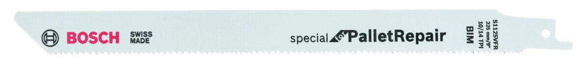 Bosch 2608658037 Reciprocating Saw Blade S 1125 Vfr Special For Pallet Repair (1 Pack Of 100)