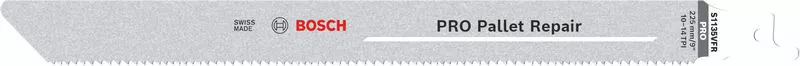 Bosch 2608659009 PRO Pallet Repair S1135VFR Blade, 1.25 x 19 x 225 mm, 100 pcs
