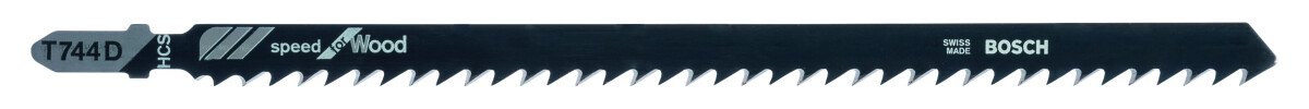 Bosch 2608663314 (T744D) Jigsaw Blade Pack of 3 Speed for Wood T744D