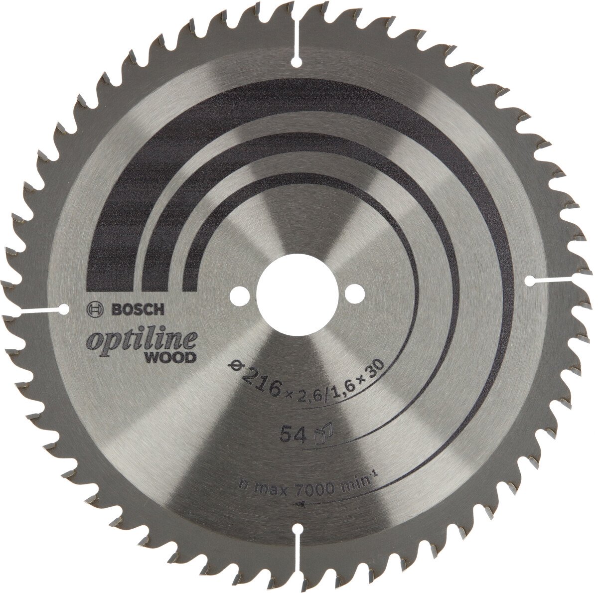 Bosch PRO 2608838411 Optiline Wood Circular Saw Blade 216X2.6/1.6X30 T54 216 X 2.6/1.6 X 30mm, 54 (1 Pack Of 1)