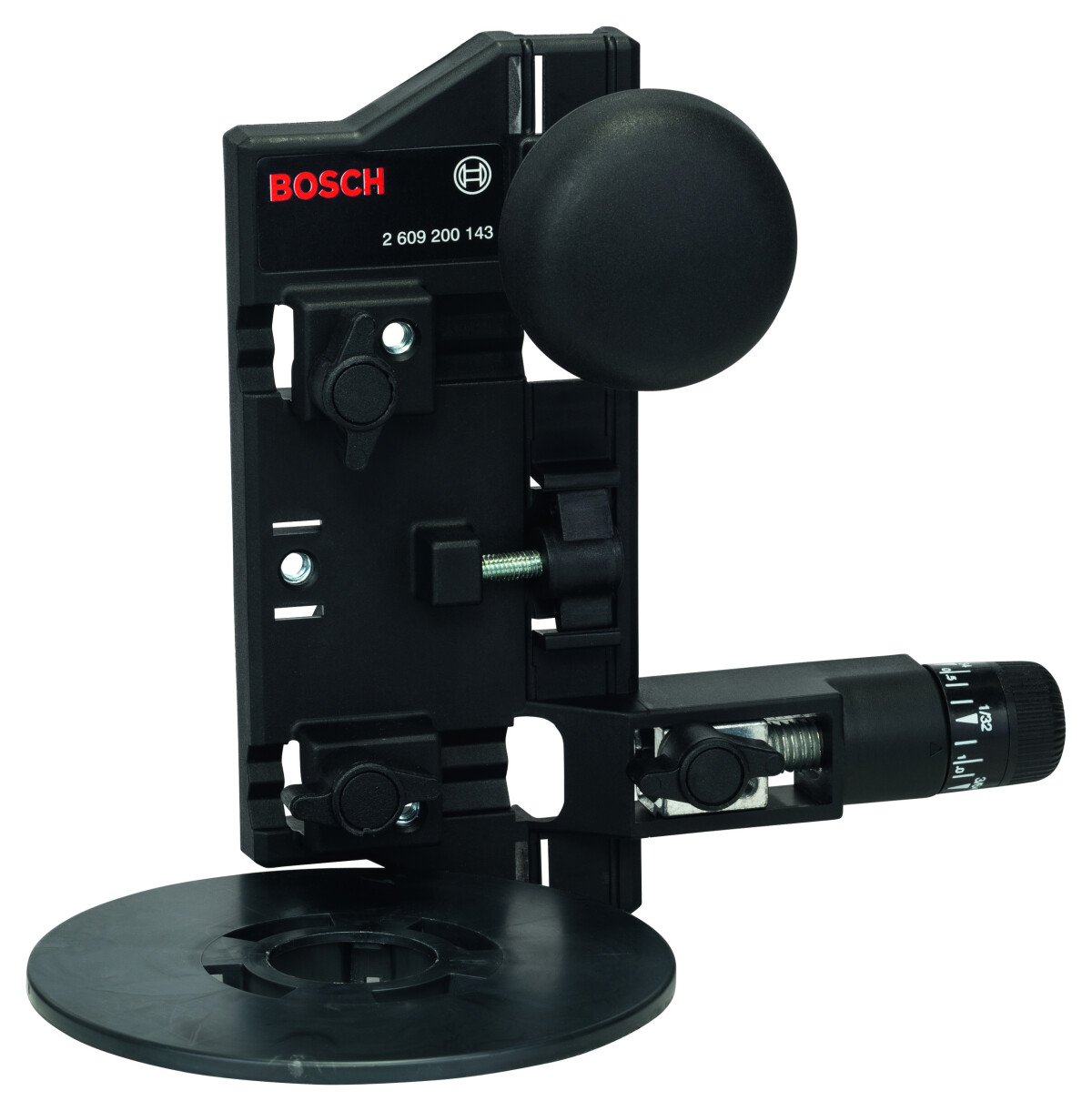 Bosch 2609200143 circle guide and guide rail adapter set. Quantity: Pack of 1.