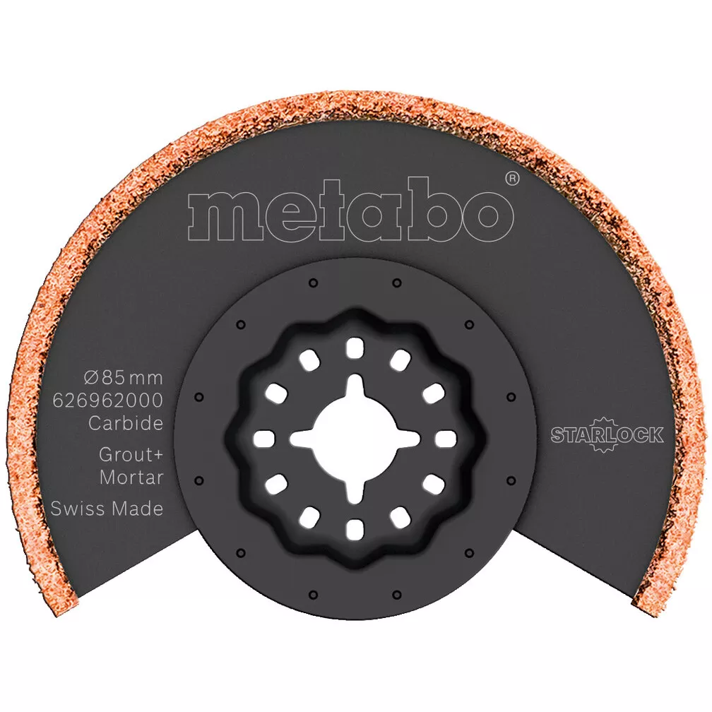 Metabo 626962000 Multi-tool Segment Saw Blade Grout & Mortar HM 85mm