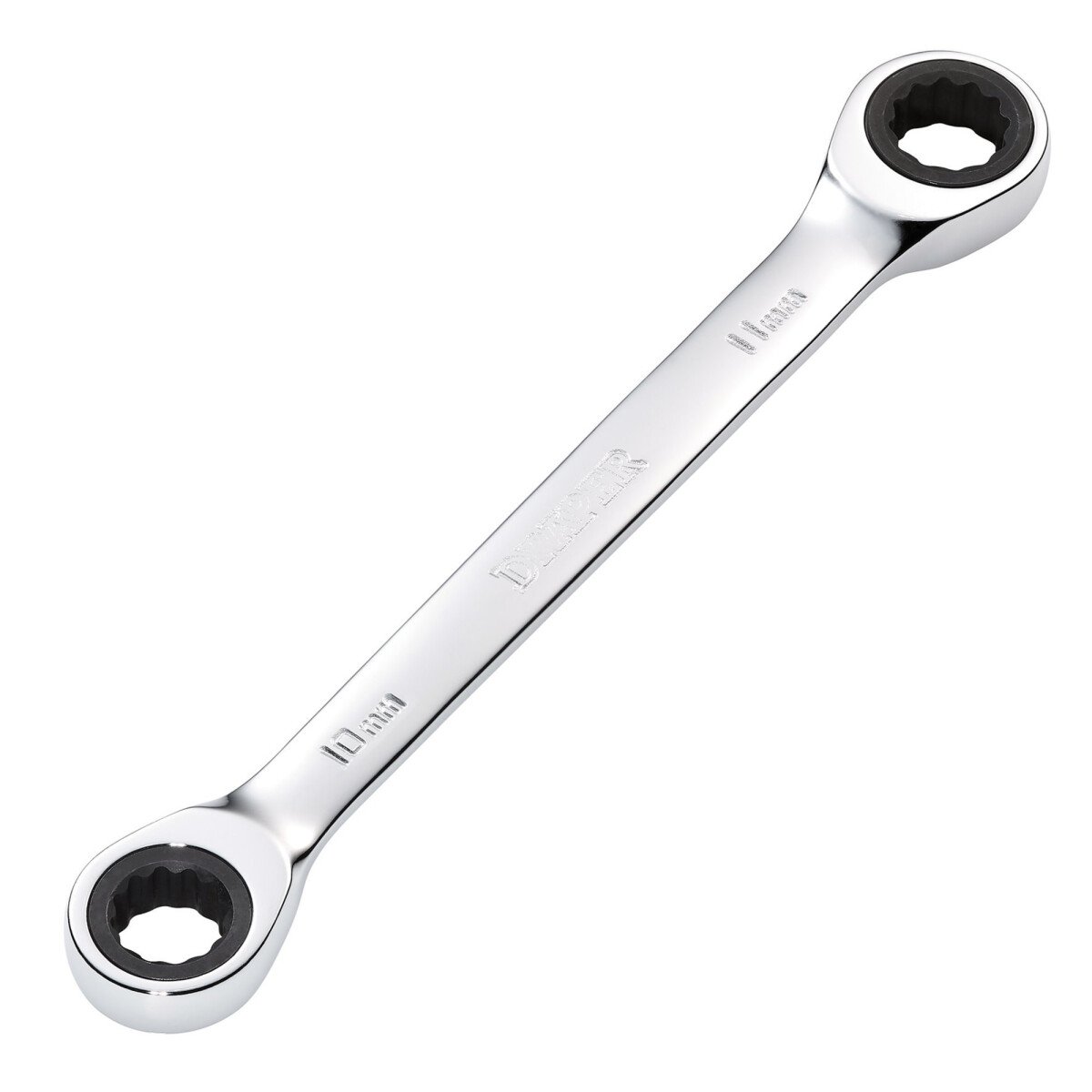 Draper 27736 8231BSMM Hi Torq® Metric Double Ratchet Ring Spanner, 10 X 11mm
