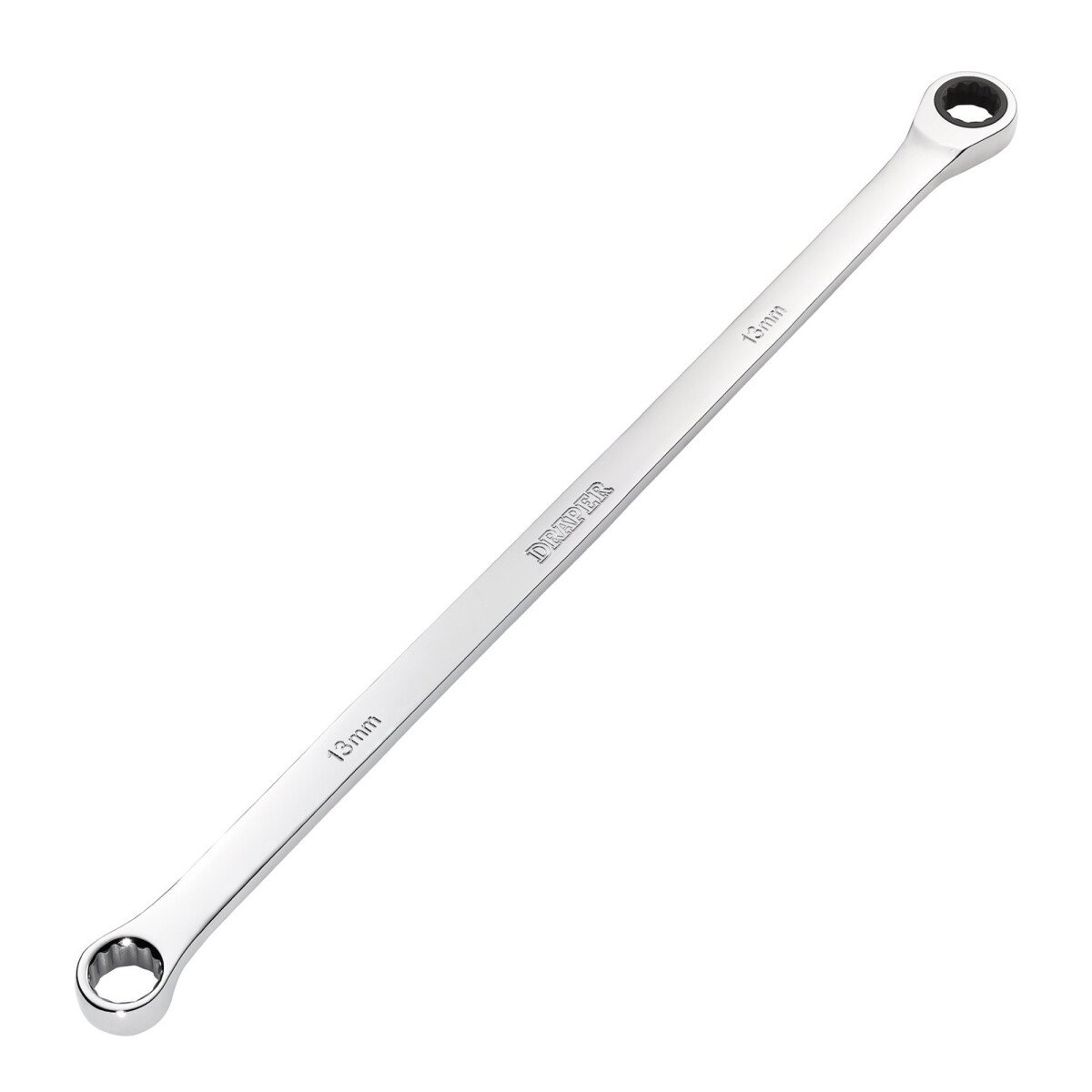 Draper 27769 HI-TORQ® Metric Extra-Long Double Ring Ratchet Spanner, 13mm