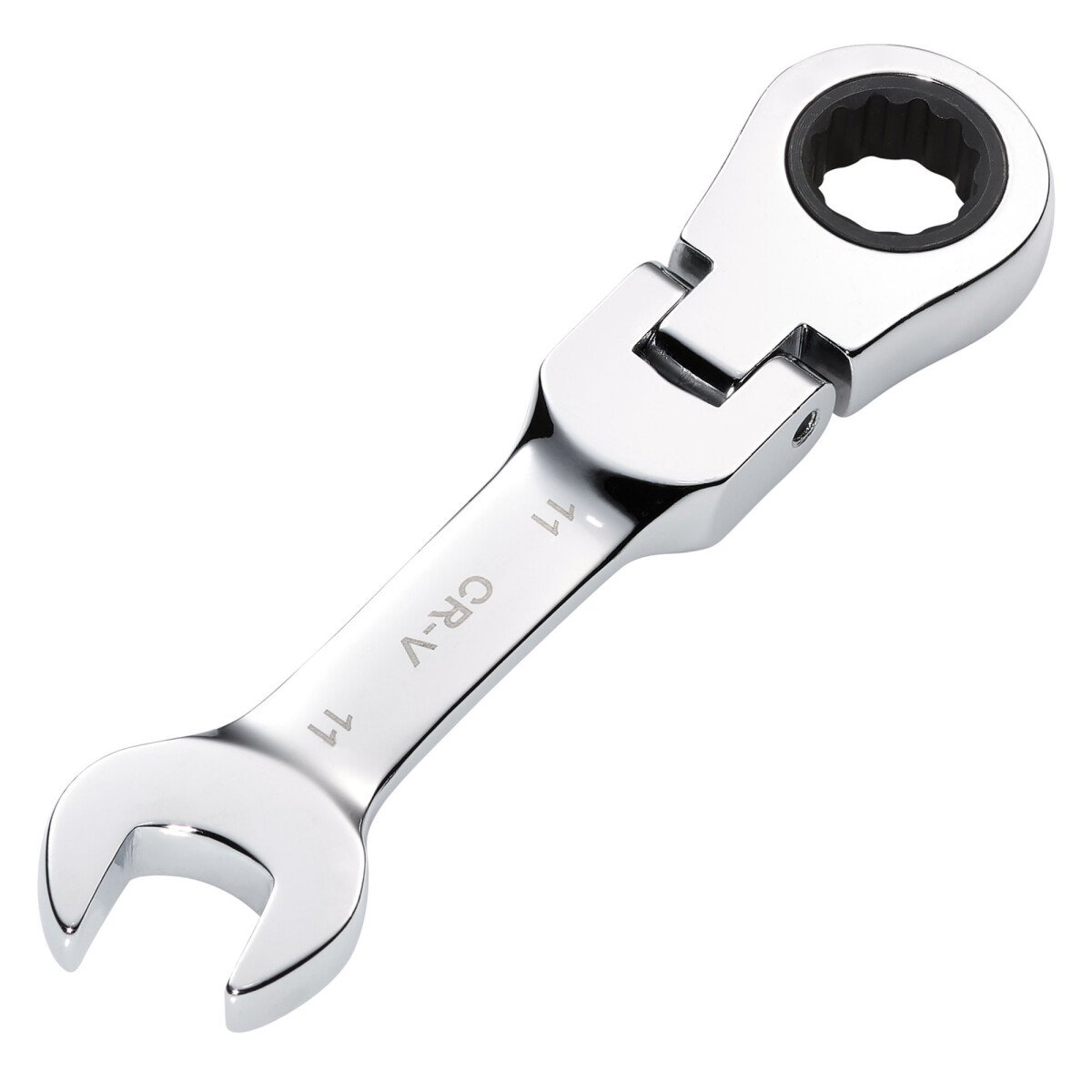 Draper 27966 8230FMMBS Hi Torq® Metric Stubby Flexible Head Ratchet Combination Spanner, 11mm