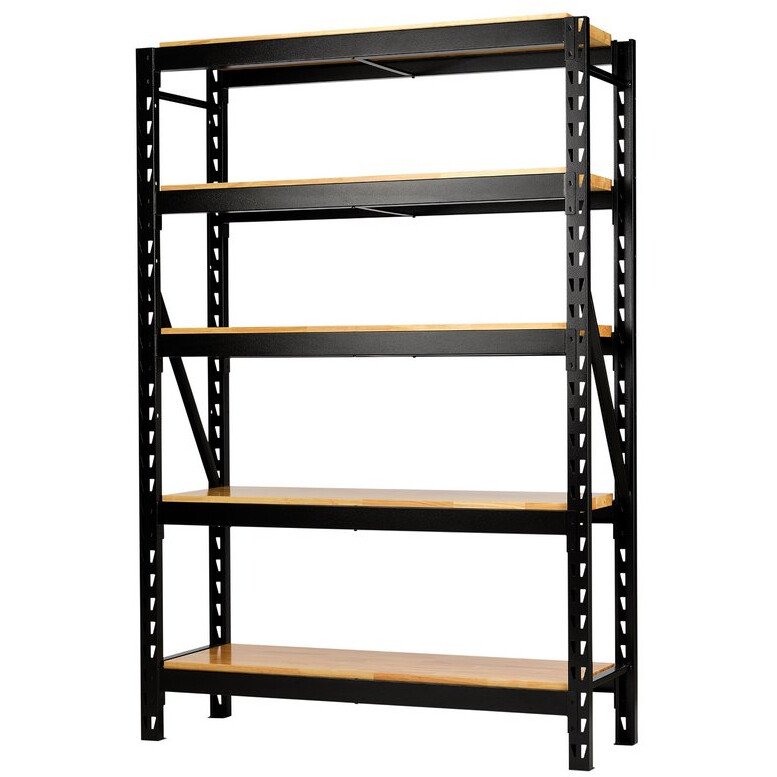 Draper 27995 MS400-54-22PC W Bunker® 22 Piece Modular 5 Tier Racking With Hardwood Shelving, 1500mm