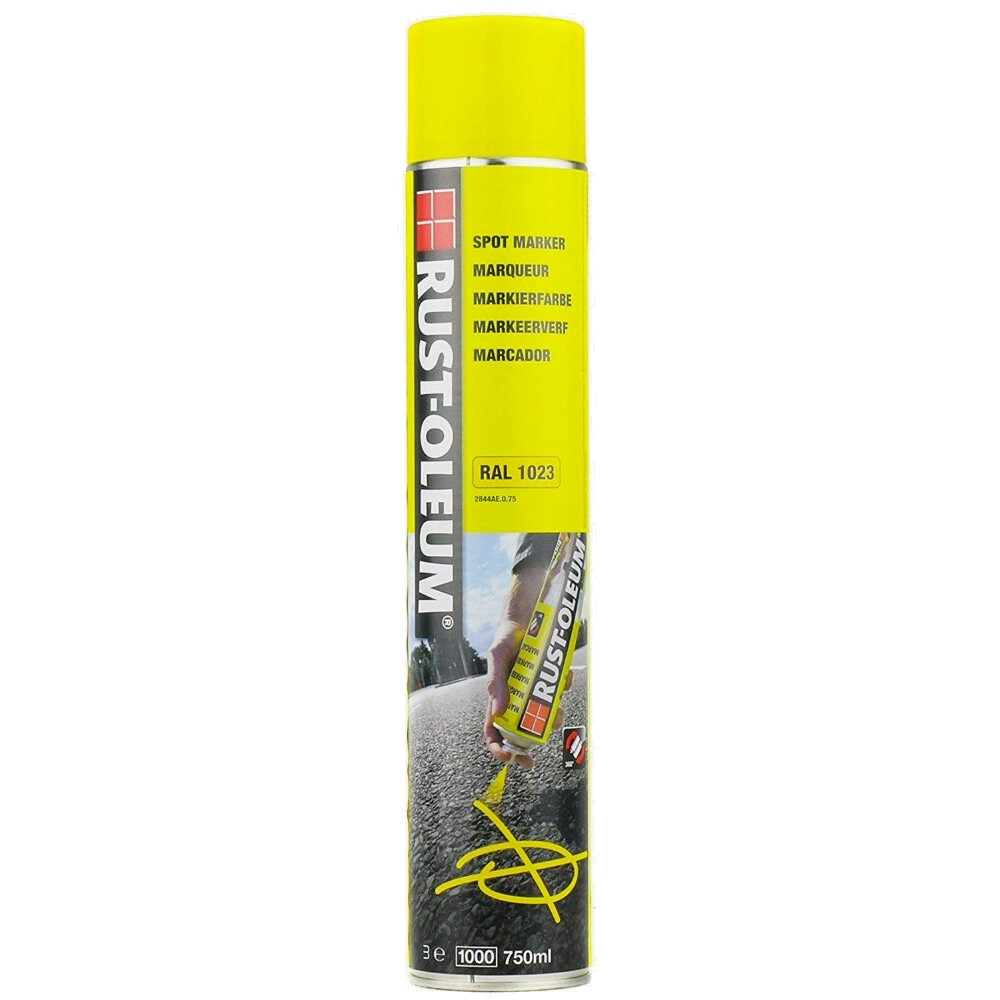 Rustoleum 2866AE.0.75 750ml Traffic Yellow RAL1023 Spot Marking