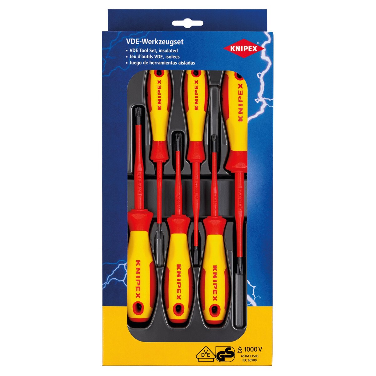 Knipex 00 20 12 V05 00 20 12 V05 Vde Plus Minus/Slotted Screwdriver Set 28017