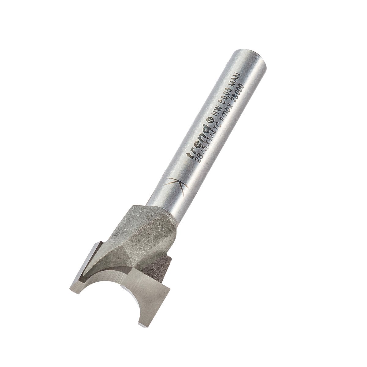 Trend 28/5X1/4TC Pip drilling cutter 14mm diameter