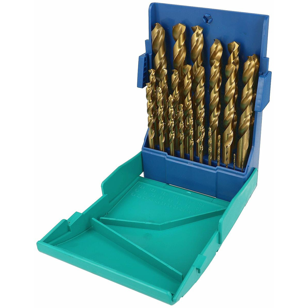 Heller 293839 25pc Titanium Nitride Coated Premium Steel Drill Bit Set 25 Piece 1mm 13mm x 0.5mm from Lawson HIS