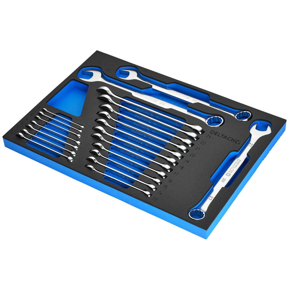 Draper 29450 DELTACH-561005 Bunker® Open End Spanner Set In Eva Foam Inlay (21 Piece)