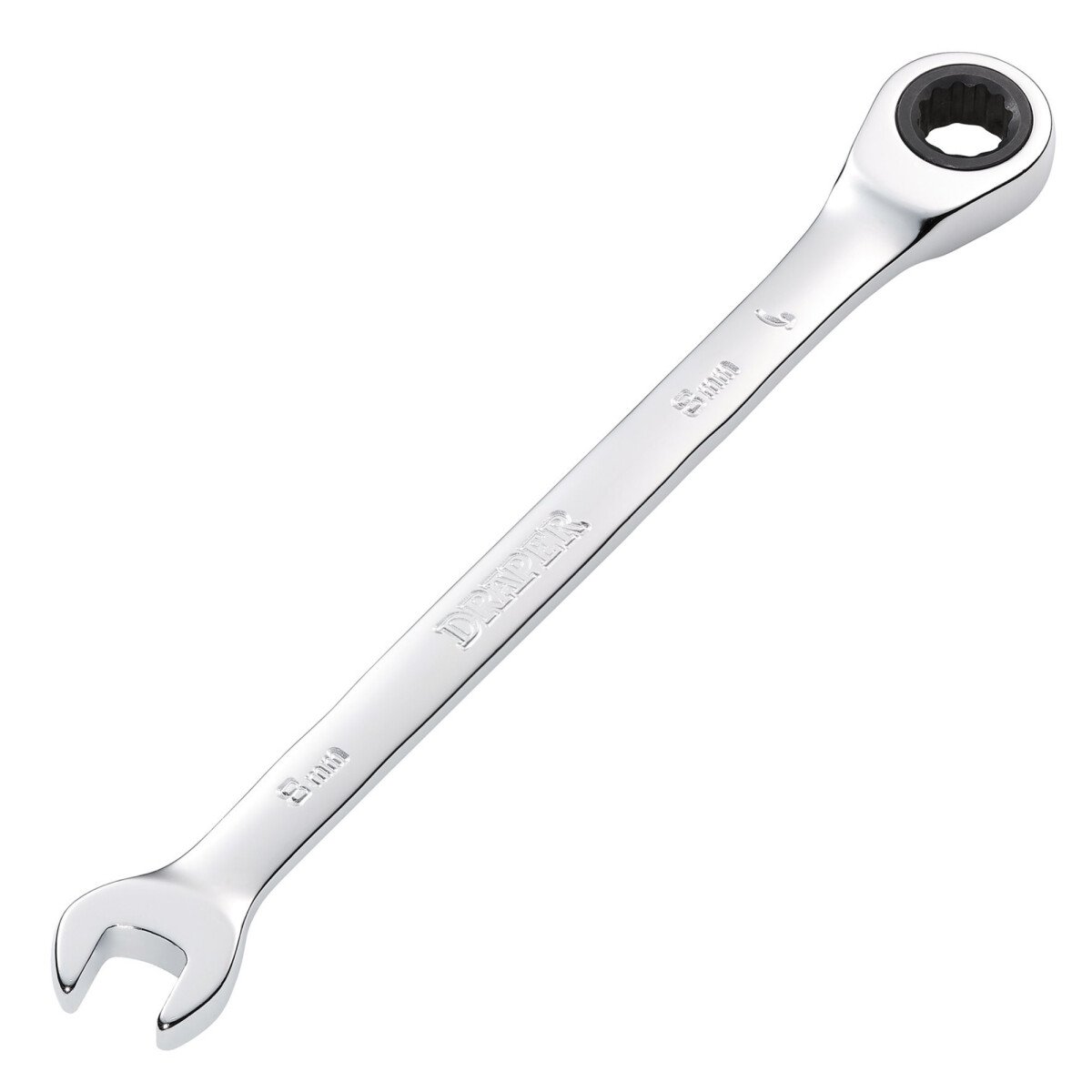 Draper 31005 8230MM Hi Torq 8mm Metric Ratcheting Combination Spanner