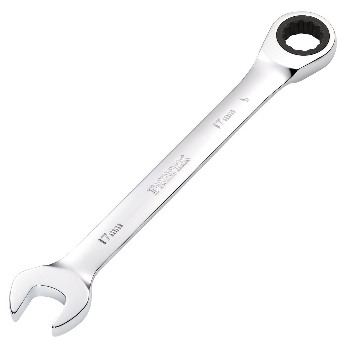 Draper 31014 8230MM Hi Torq 17mm Metric Ratcheting Combination Spanner