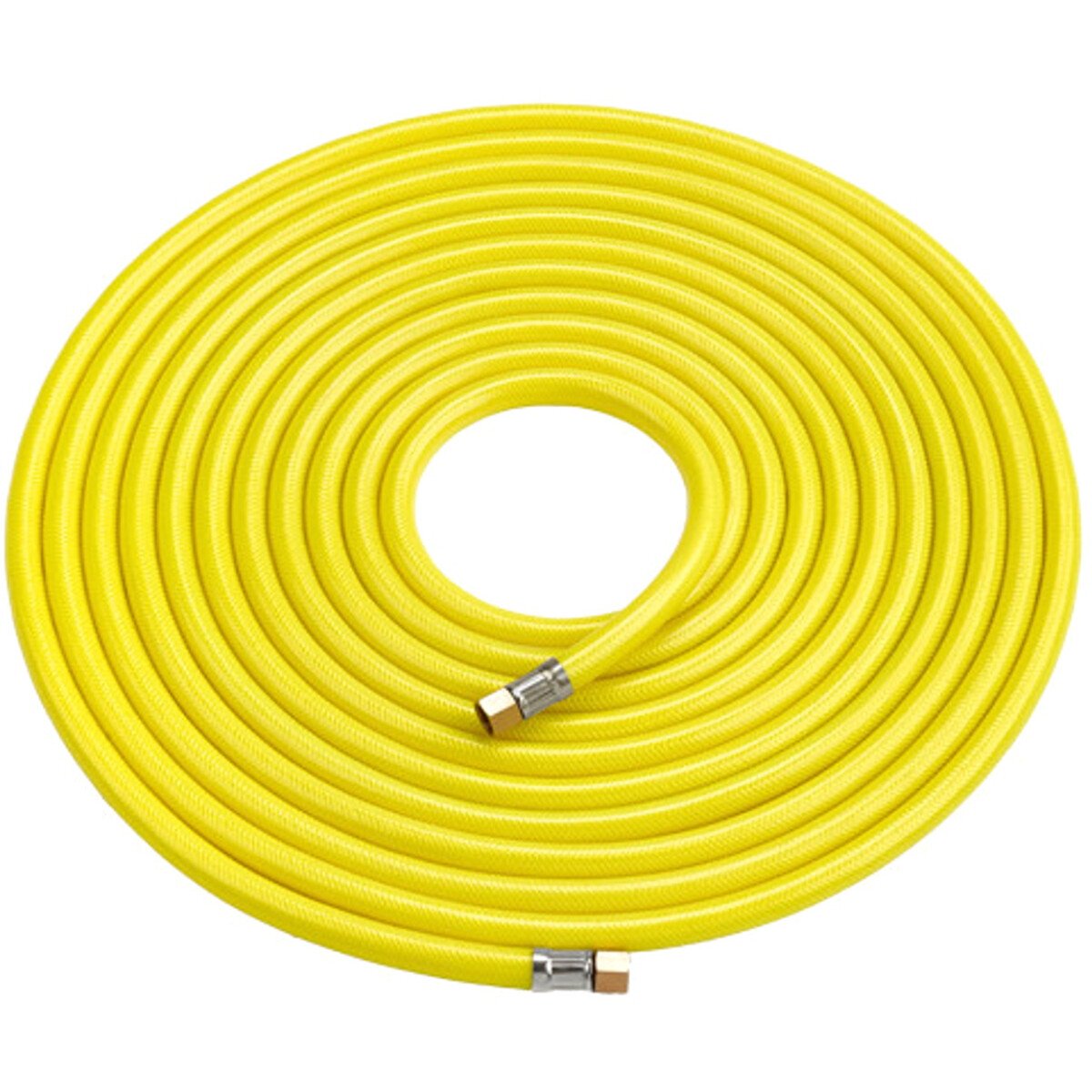 Clarke HVY15 Hi-Vis Airline Hose Yellow 15m (with ¼" BSP swivel nuts) 3122015