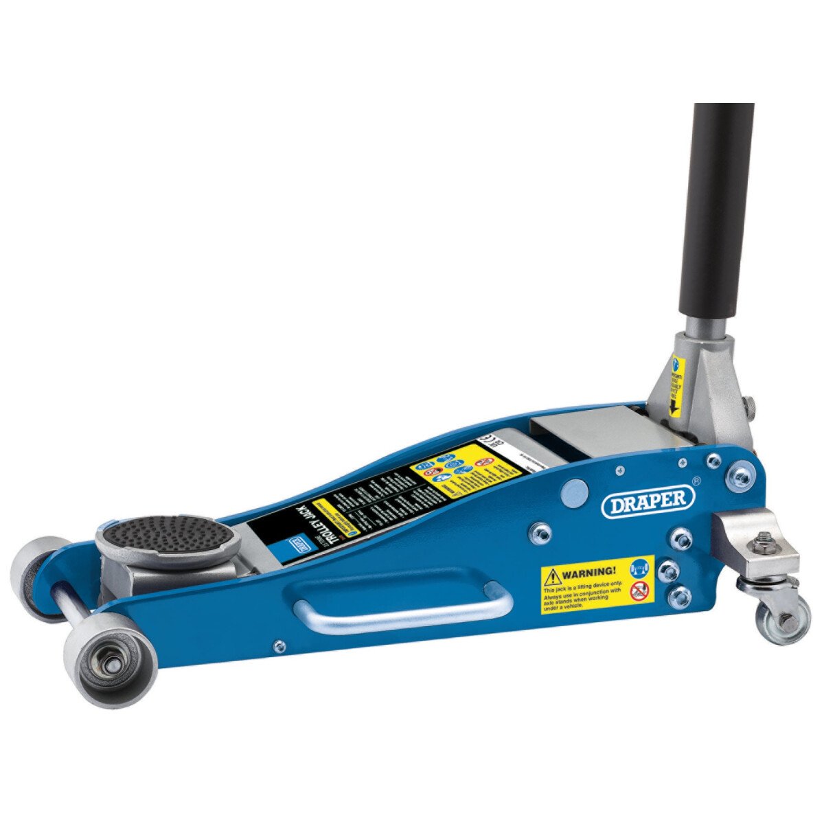 Draper 31479 TJAS250 2.5 Tonne Aluminium/Steel Trolley Jack with 'Quick Lift' Facility