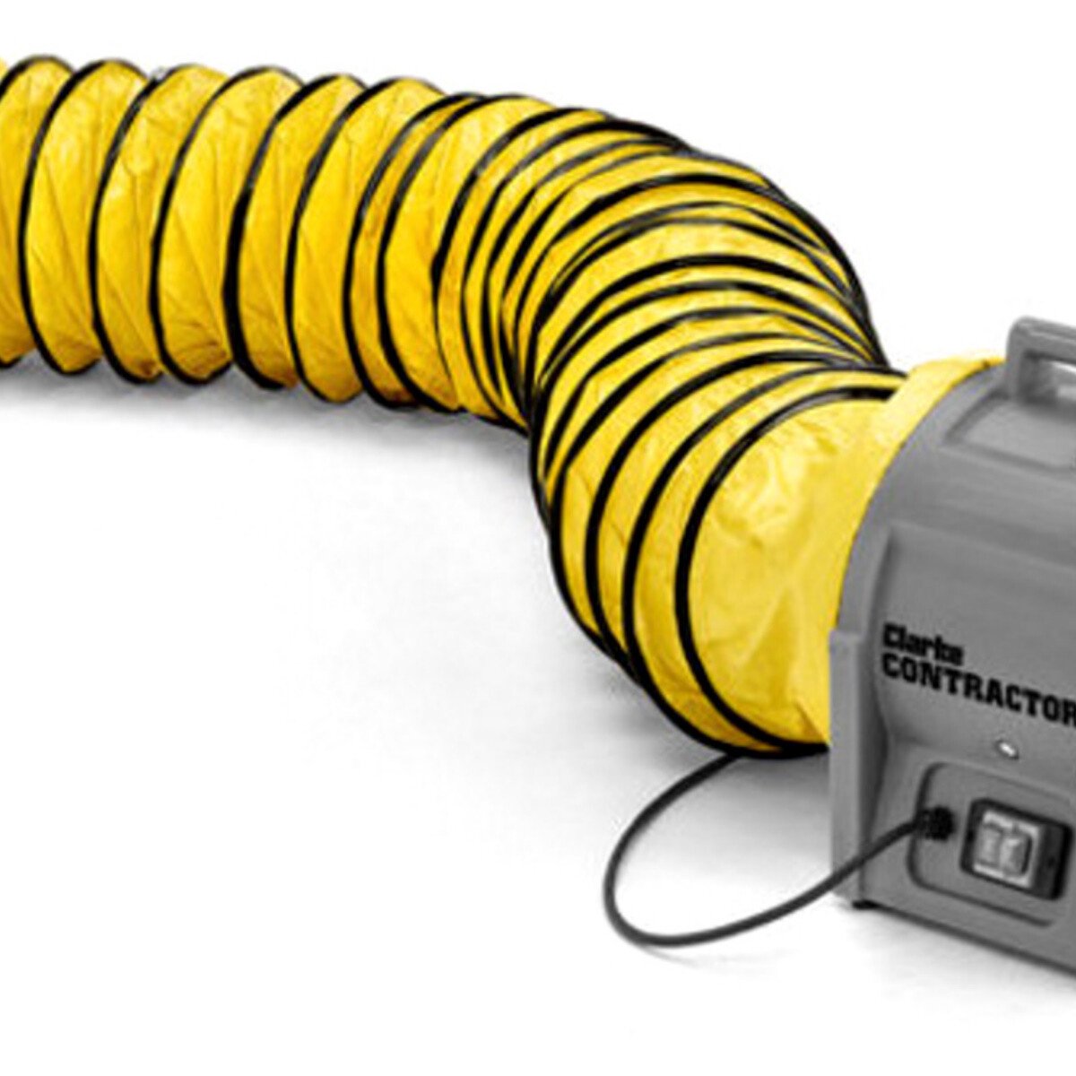 Clarke 3230481 12” Flexible PVC Duct for Contractor CON305 and CON350 Ventilation Fans - Yellow