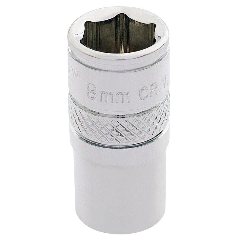 Draper 32536 B-MM/B 1/4" Square Drive Hi Torq® 6 Point Socket (8mm)