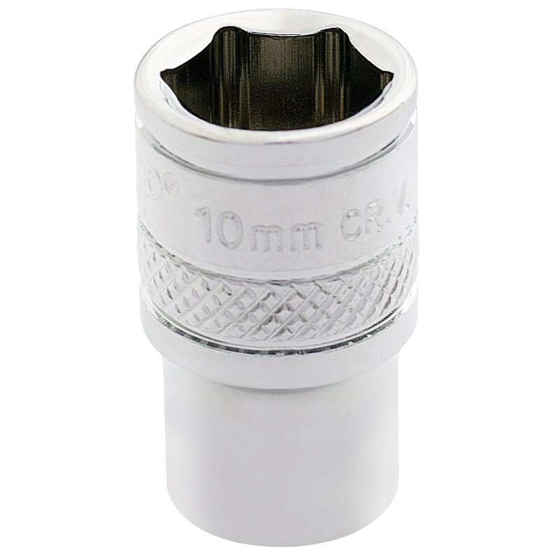 Draper 32562 B-MM/B 1/4" Square Drive Hi Torq® 6 Point Socket (10mm)